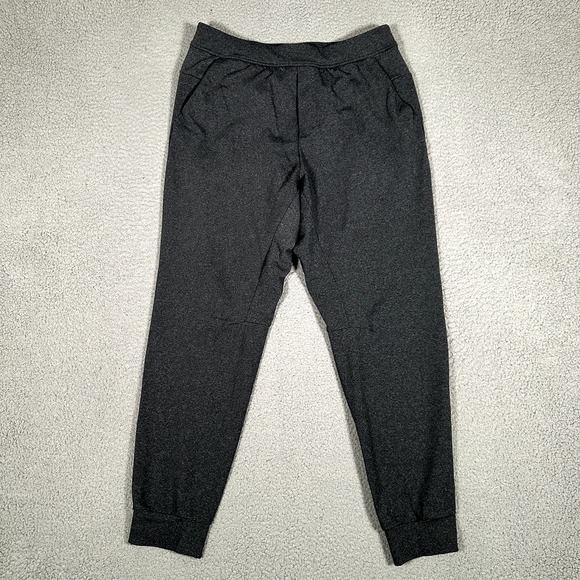 Lululemon Pants‎ Mens Large Gray Intent Jogger Stretch Gym Drawstring Logo Adult - Picture 1 of 11